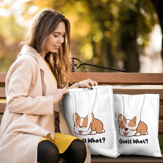 Alt view image 2 of 6 - Cute Puppy Dog Mom Gifts for Women Girls Daughter Pet Owner Appreciation Birthday Christmas Puppy Dog Supplies Accessories Funny Canvas Tote Bag Reusable Grocery Bags Canvas Beach Tote for Gym