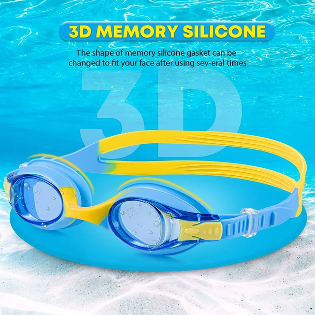 Alt view image 4 of 7 - Unisex-Child Swim Goggles, Anti Fog No Leaking Clear Vision Water Pool Swimming Goggles