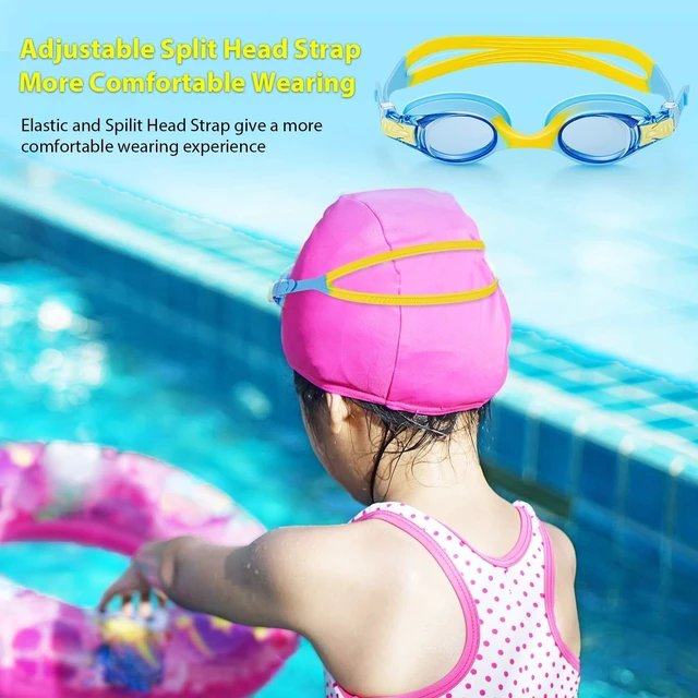 Alt view image 5 of 7 - Unisex-Child Swim Goggles, Anti Fog No Leaking Clear Vision Water Pool Swimming Goggles