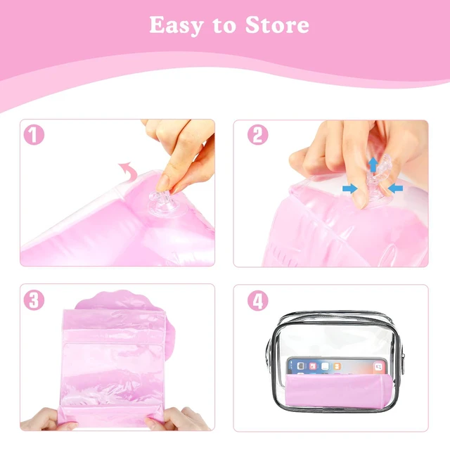 Alt view image 5 of 7 - Kids Inflatable Arm Bands, Water Wings 3-6 Up to 55lbs Scallop Pink