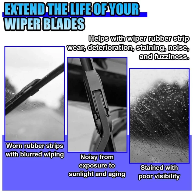 Alt view image 4 of 6 - Car Windshield Wiper Repair Tool - Portable Double Sided Wiper Strip Restorer Car Windshield Wiper Regroover Tool - Windscreen Wiper Blade Cutter Cleaning Tools for Most Cars (Sliver)