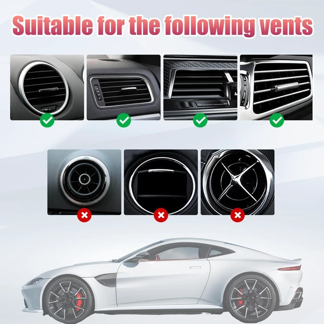 Alt view image 6 of 6 - 3 PCS Bling Car Air Vent Clips, Crystal Heart Shaped Auto Air Conditioning Outlet Clip, Rhinestone Air Freshener for Women Girls, Sparkly Vehicle Interior Decor Accessories(Blue)