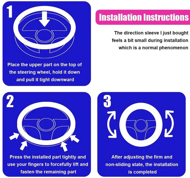 Alt view image 5 of 6 - Elastic Stretch Steering Wheel Cover, Anti-Slip, 15inch, Coffee | Microfiber Odorless Breathable Ice Silk Car Steering Wheel Protector, Easy Carry, Warm in Winter & Cool in Summer