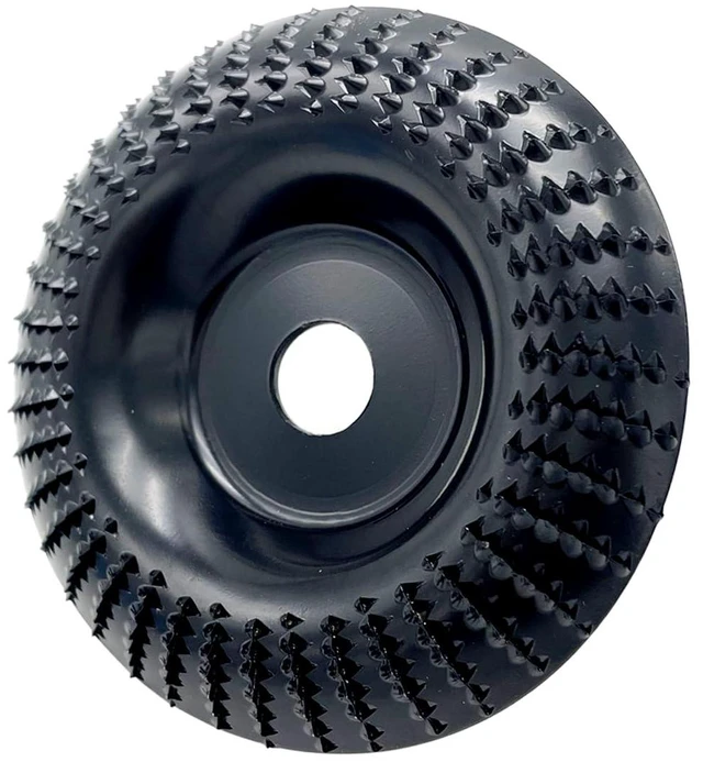 Main image of Wood Carving Disc Grinder Wheel Disc, 4 Inch(100mm) Angle Grinder Wood Carving Disc Woodworking Grinding Shaping Wheel Abrasive Rotary Tool with 5/8 (16mm) Arbor