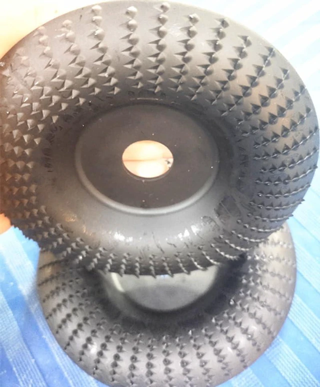 Alt view image 7 of 7 - Wood Carving Disc Grinder Wheel Disc, 4 Inch(100mm) Angle Grinder Wood Carving Disc Woodworking Grinding Shaping Wheel Abrasive Rotary Tool with 5/8 (16mm) Arbor