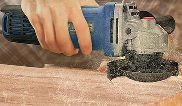 Alt view image 6 of 7 - Wood Carving Disc Grinder Wheel Disc, 4 Inch(100mm) Angle Grinder Wood Carving Disc Woodworking Grinding Shaping Wheel Abrasive Rotary Tool with 5/8 (16mm) Arbor