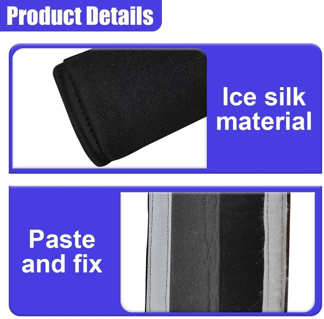 Alt view image 3 of 6 - 2PCS Car Seat Belt Covers for Neck Shoulder Protection, Dog | Breathable Soft Seat Strap Cushion Pad, Universal Safety Vehicle Interior Harness Pad Accessories for Cars, SUVs, Trucks
