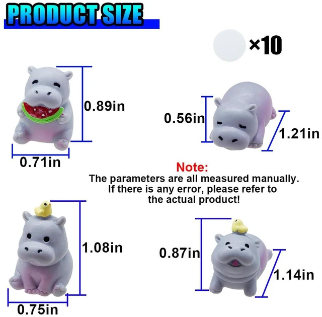 Alt view image 2 of 6 - 4PCS Mini Hippo Car Dashboard Decorations, Cute Resin Hippo Figurines, Waterproof Self-Adhesive Auto Interior Ornaments, Lovely Animal Decor for Car Home Office (White)