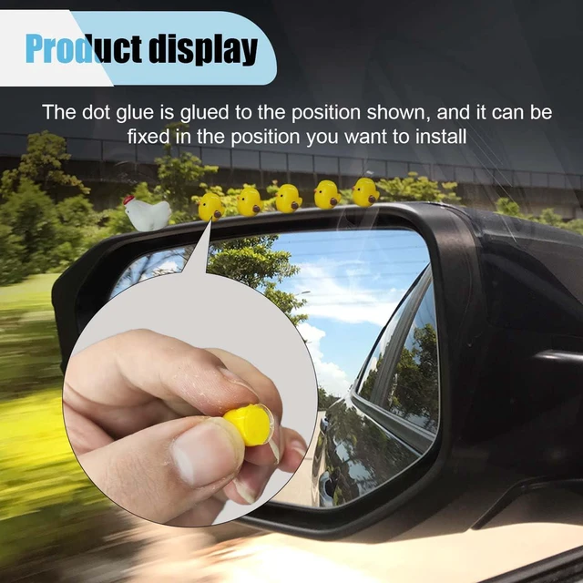 Alt view image 6 of 6 - 6PCS Mini Chickens Car Dashboard Decorations, Funny Car Rearview Mirror Ornaments, Cute Hen Chicks Dashboard Accessories, Automotive Interior Decoration for Home Office Garden (6PCS)