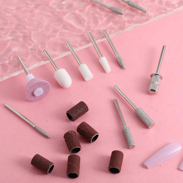 Alt view image 7 of 7 - 11 Pcs Nail Drill Bits, Nail Drill Tips Buffer Bit for Nails Drills 3/32 Inch Nails File Drilles Nailes Drills Bits Sets Professional for Arylicnail Finishing Salon Electronic Manicure, Nailmanicure.