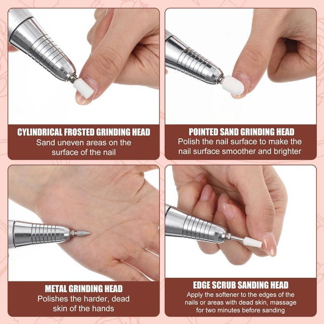 Alt view image 4 of 7 - 11 Pcs Nail Drill Bits, Nail Drill Tips Buffer Bit for Nails Drills 3/32 Inch Nails File Drilles Nailes Drills Bits Sets Professional for Arylicnail Finishing Salon Electronic Manicure, Nailmanicure.