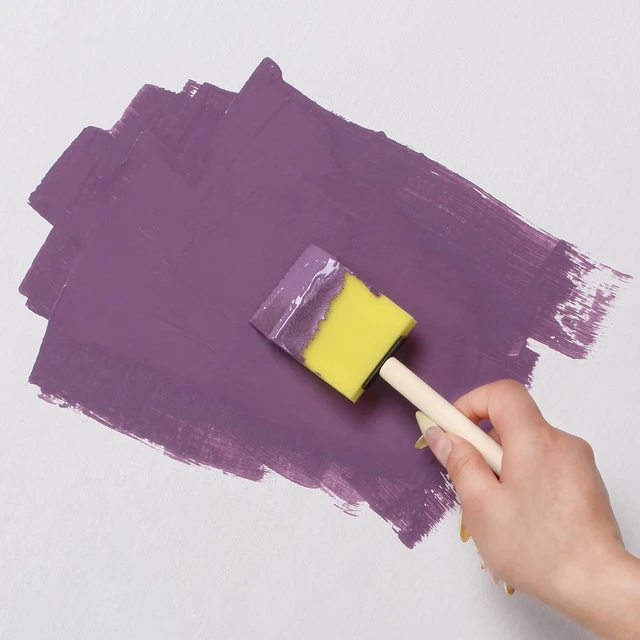 Alt view image 7 of 7 - Foam Paint Brushes, 2", 16 Pack, Yellow Sponge Brushes for Painting, Staining