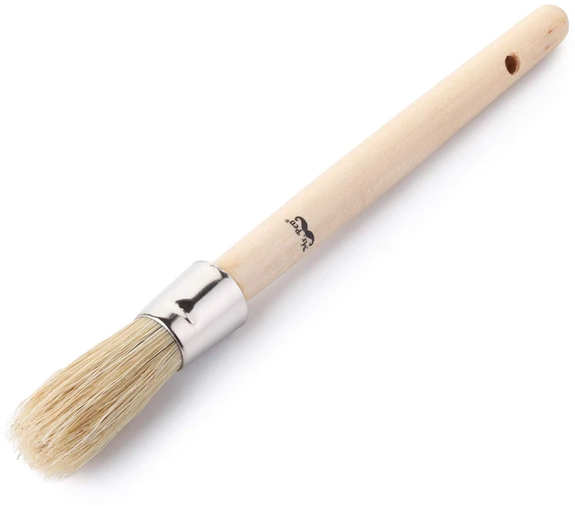 Main image of Chalk Paint Brush, 0.7 Inch Round Wax Brush for Furniture | Chalk Paint Brushes