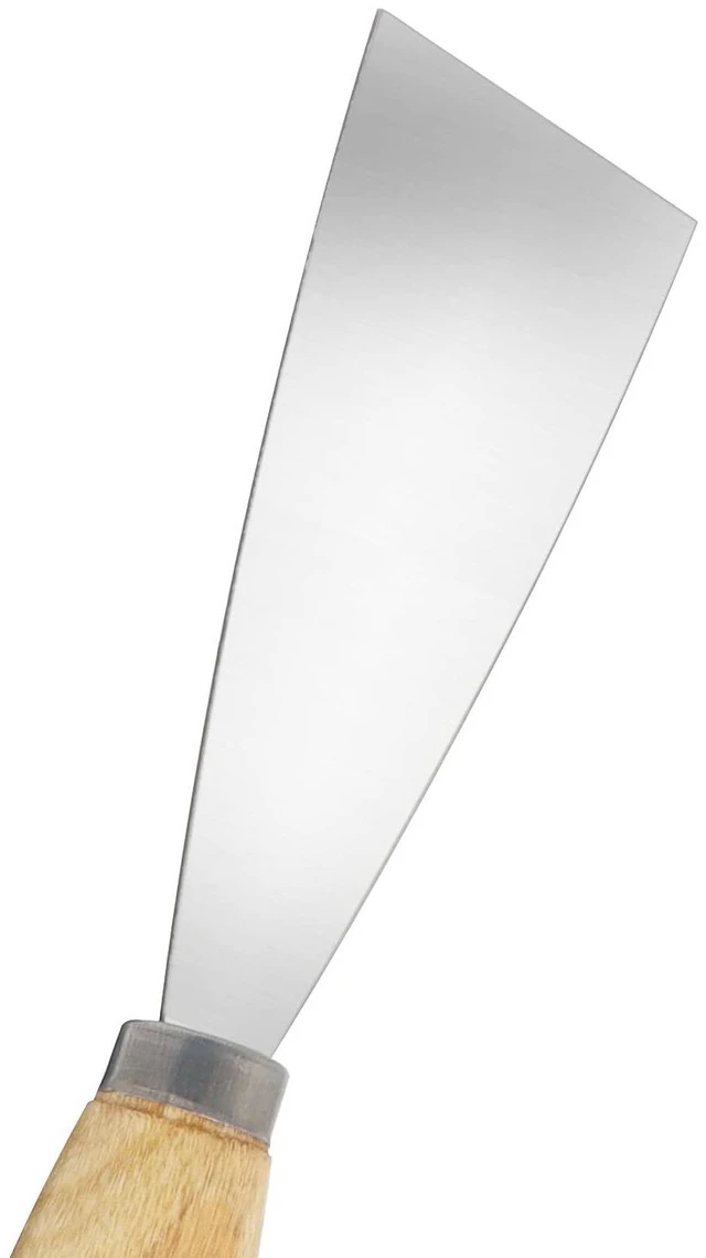 Alt view image 3 of 5 - Putty Knife, 2 PCS 2 Inch Metal Scraper, wooden Handle Spackle Knives for Drywall, Decals, Wall paper, Patching, Painting, Taping, Scraping Coating