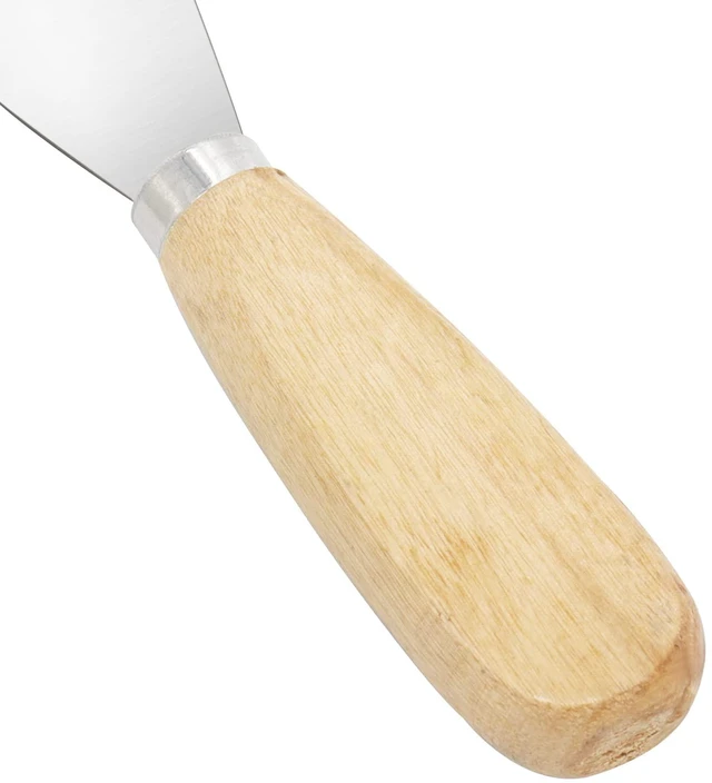 Alt view image 4 of 5 - Putty Knife, 2 PCS 2 Inch Metal Scraper, wooden Handle Spackle Knives for Drywall, Decals, Wall paper, Patching, Painting, Taping, Scraping Coating