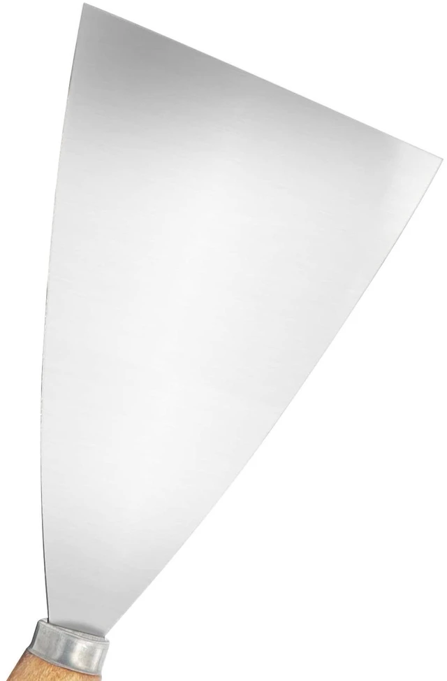 Alt view image 3 of 5 - Putty Knife, 4 Inch Metal Scraper, wooden Handle Spackle Knives for Drywall, Decals, Wall paper, Patching, Painting, Taping, Scraping Coating