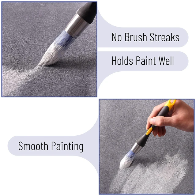 Alt view image 5 of 7 - Trim Brush, 0.75 Inch Edge Painting Tool, Trimmer Edger