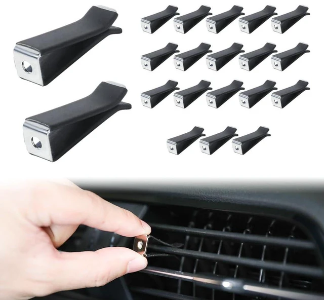 Main image of 20 Pieces Square Head Car Vent Clips,Car Auto Air freshener Outlet Clips Car Diffuser Vent Clip,Car Outlet Perfume Clips Auto Air Conditioner Clips, Air Freshener Vent Clips