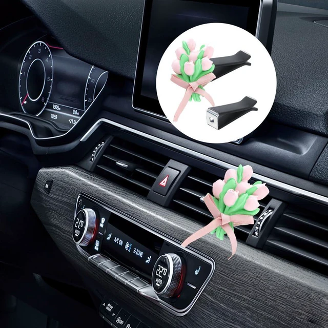 Alt view image 3 of 6 - 20 Pieces Square Head Car Vent Clips,Car Auto Air freshener Outlet Clips Car Diffuser Vent Clip,Car Outlet Perfume Clips Auto Air Conditioner Clips, Air Freshener Vent Clips