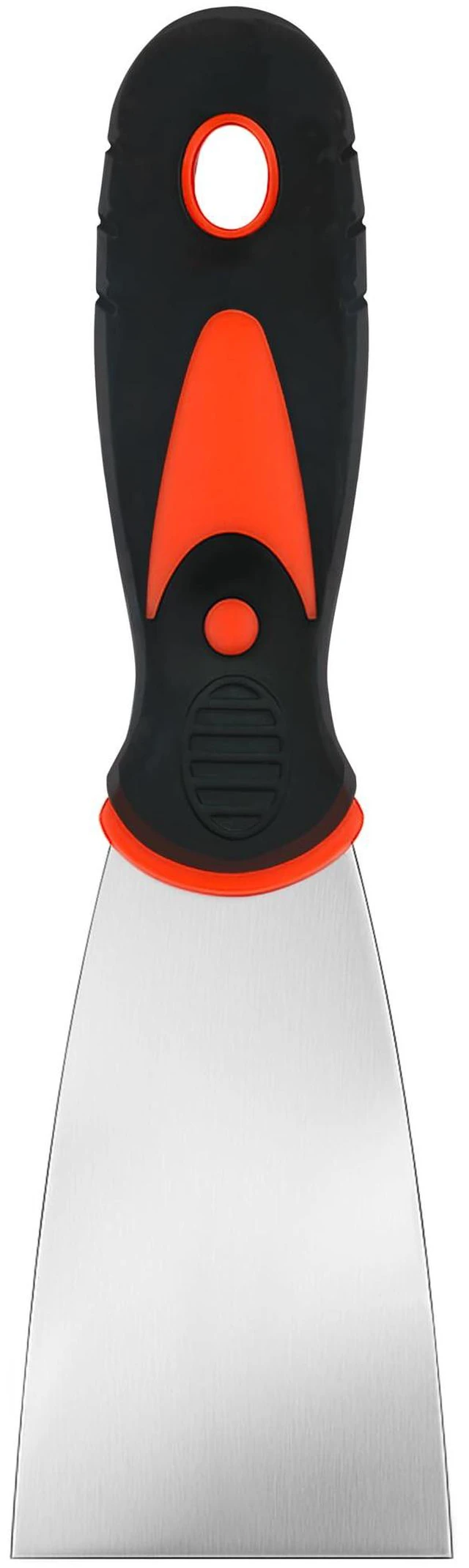 Main image of 2 in Putty Knife Scraper, Soft Grip Metal Spackle Tool
