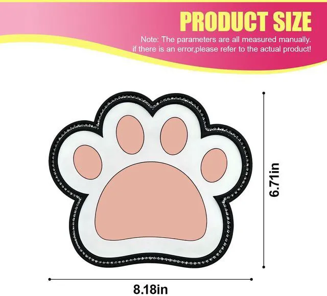 Alt view image 2 of 6 - Bling Bear Claw Car Dashboard Non Slip Mat, Rhinestone Car Dashboard Grip Pad, Vehicle Strong Sticky Pads for Cell Phone, Sunglass, Key, Glass, Electronic Devices (Pink)