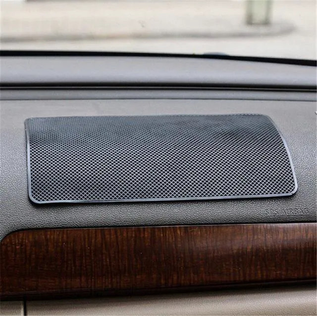 Alt view image 3 of 4 - Grid-slip matsExtra Large 27 x 15cm Magic Anti-Slip Non-Slip Mat Car Dashboard Sticky Pad Adhesive Mat for Cell Phone, CD, Electronic Devices, iPhone, Black
