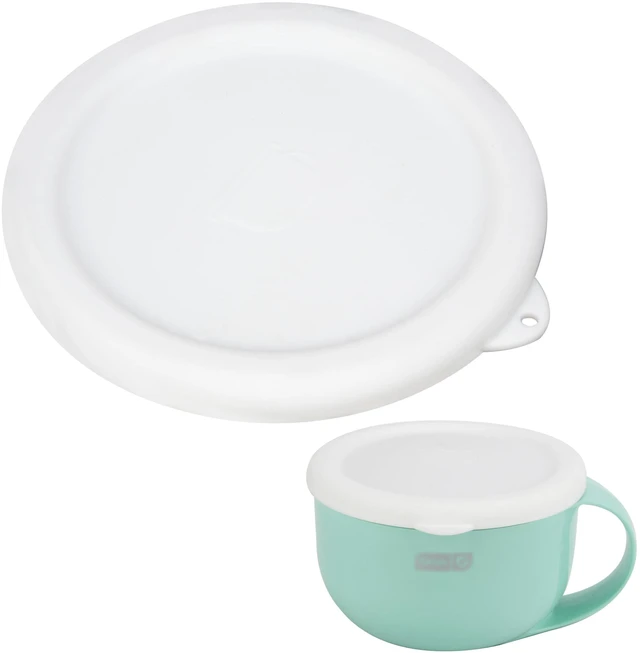 Main image of 1 Pack Silicone Lid Compatible with Dash Ice Cream Maker Mug, Reusable Silicone Bowl Cover for Ice Cream Storage Food-grade Freezer Bowl Lid, Freezer Dishwasher Safe, White (Bowl NOT Included)