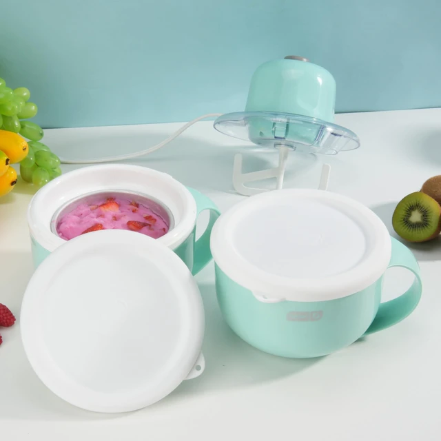 Alt view image 7 of 7 - 1 Pack Silicone Lid Compatible with Dash Ice Cream Maker Mug, Reusable Silicone Bowl Cover for Ice Cream Storage Food-grade Freezer Bowl Lid, Freezer Dishwasher Safe, White (Bowl NOT Included)