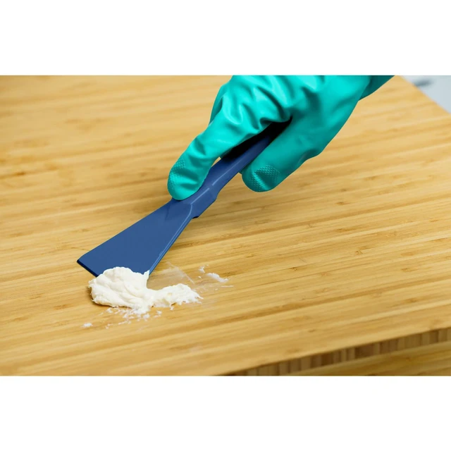 Alt view image 4 of 4 - Polypropylene Scraper Tool Food Safe Scraper for Removing Caked-On Residue in Commercial Kitchens, Plastic, 7.82 x 3 Inches, Blue