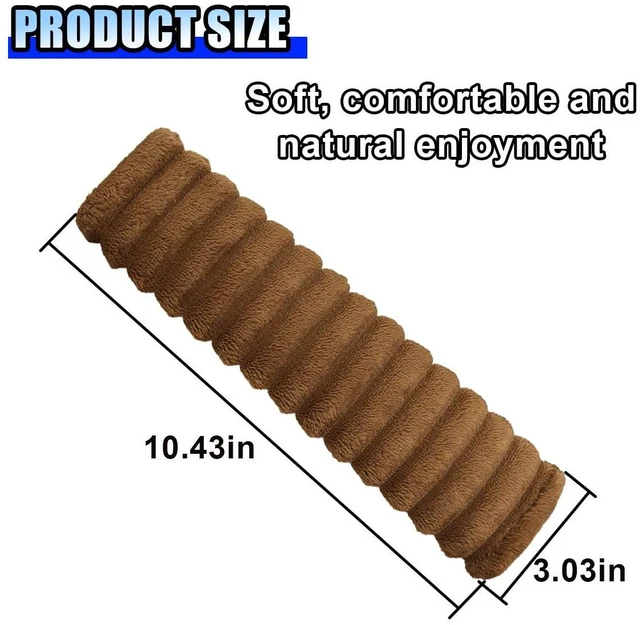 Alt view image 2 of 6 - 2PCS Car Seat Belt Cover, Safety Soft Shoulder Strap Cover, Harness Seat Belt Pad Protect Neck and Shoulder, Universal for Cars, Trucks, SUVs (Brown)