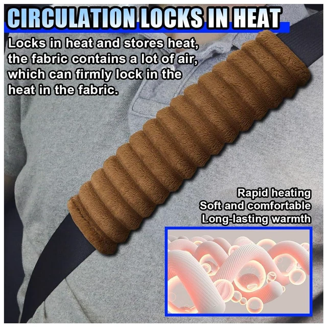 Alt view image 4 of 6 - 2PCS Car Seat Belt Cover, Safety Soft Shoulder Strap Cover, Harness Seat Belt Pad Protect Neck and Shoulder, Universal for Cars, Trucks, SUVs (Brown)