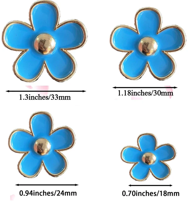 Alt view image 2 of 6 - 4 Pcs Daisy Flower Car Air Vent Clips with Fragrance Pads, Blue | Cute Air Fresheners Clip, Car Decor Accessories, for Women and Girls, Interior Aesthetic, Car Interior Decor, Charm