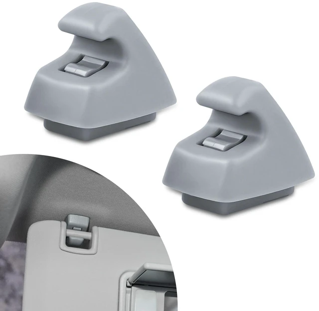 Main image of 2PCS Sun Visor Support Retainer Clip, Sunvisor Holder Hook, Anti Vibration Sun Visor Bracket Holder, Fit for Chevy Cruze Sonic Spark and Buick Verano, Replaces OEM# 95994975, 95994976 (Gray)