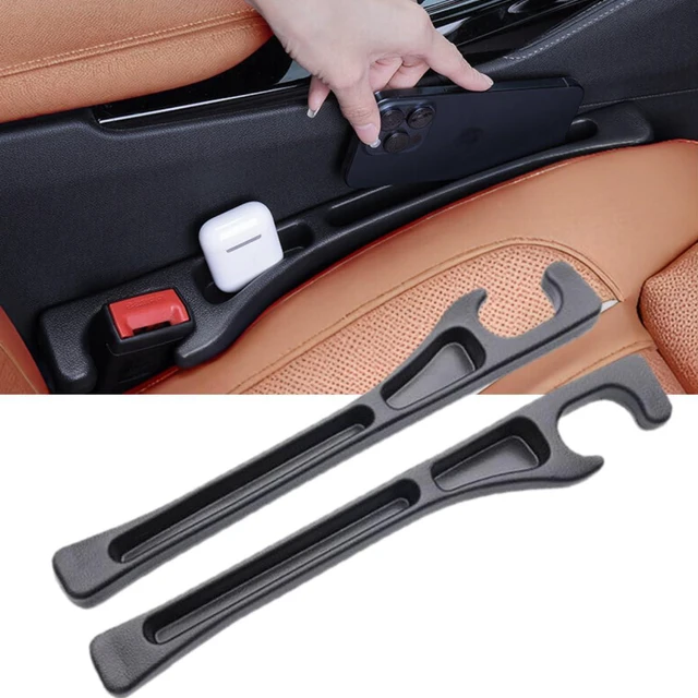 Main image of 2PCS Car Seat Gap Filler, Universal No Drop Seat Guard Organizer, Stocking Stuffers for Men Women, Car Accessories Between Seat & Console for Car, SUV, Truck (Black)