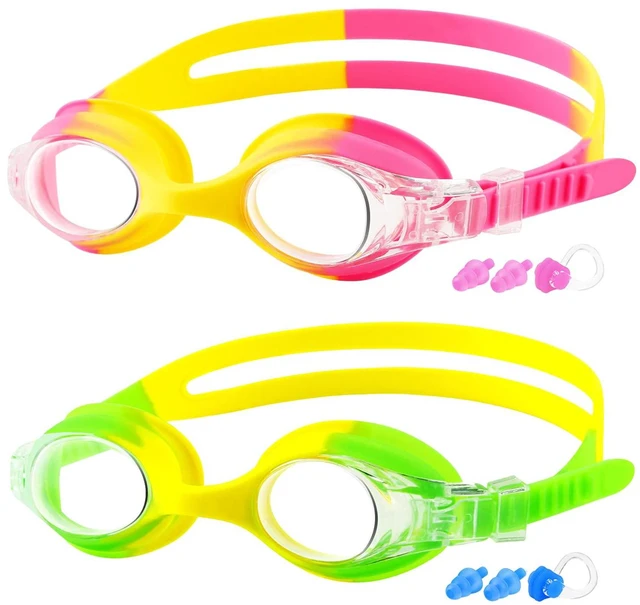 Main image of Kids Swim Goggles, 2 Pack No Leaking Swimming Goggles for Kids 3-15 | Anti-Fog, Waterproof, UV Protection, for Boy and Girls