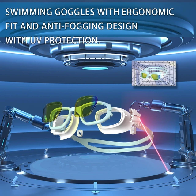 Alt view image 7 of 7 - Kids Swim Goggles Wear Comfortable UV400 Antifog Polarized Swimming Goggles Suitable for ages 3-14 (SeaGreen)
