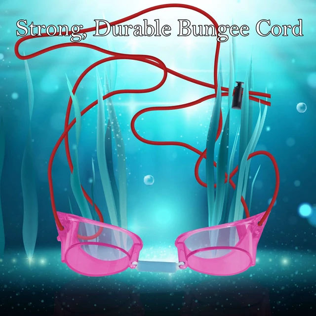 Alt view image 6 of 7 - Bungee Headband Goggle Strap - Swimming and Divers - Great Replacement Goggle Strap - Comfortable and Will Stay Secured - Men, Women, and Teens - Red