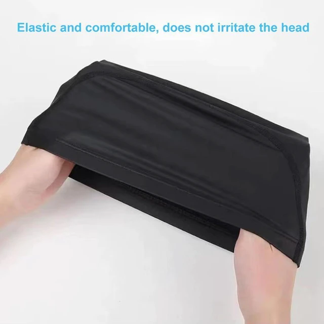 Alt view image 5 of 7 - 2 Pcs Fabric Swimming Cap, High Elastic Swimming Hat for Adults and Children, Non Slip Comfortable High Elasticity Swimming Cap, Lightweight Bathing Caps for Women Men
