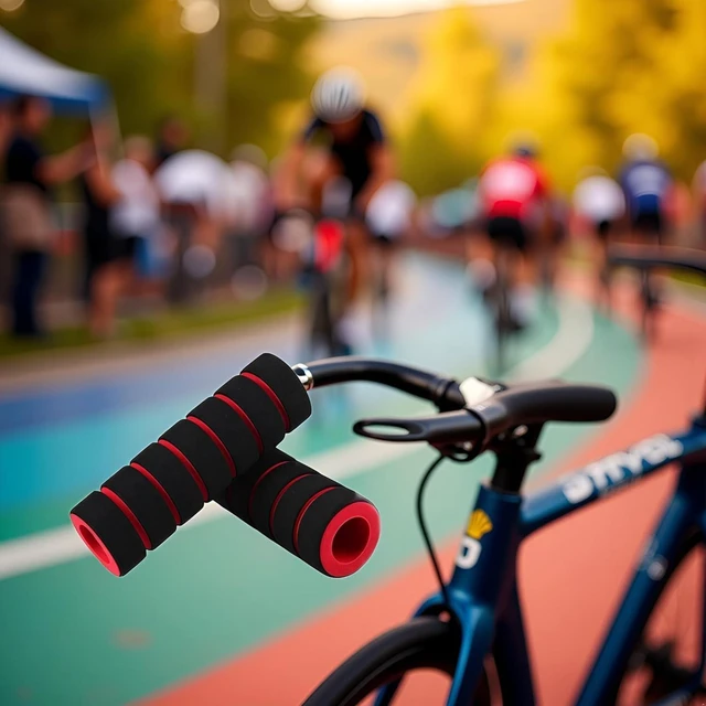 Alt view image 2 of 7 - Non-Slip Foam Handlebar Grips for Bicycle and Motorcycle ?Soft, Durable Sponge Grip Covers for Cycling, Road Racing, Brake Lever Protection ?Comfortable Handlebar Tapes