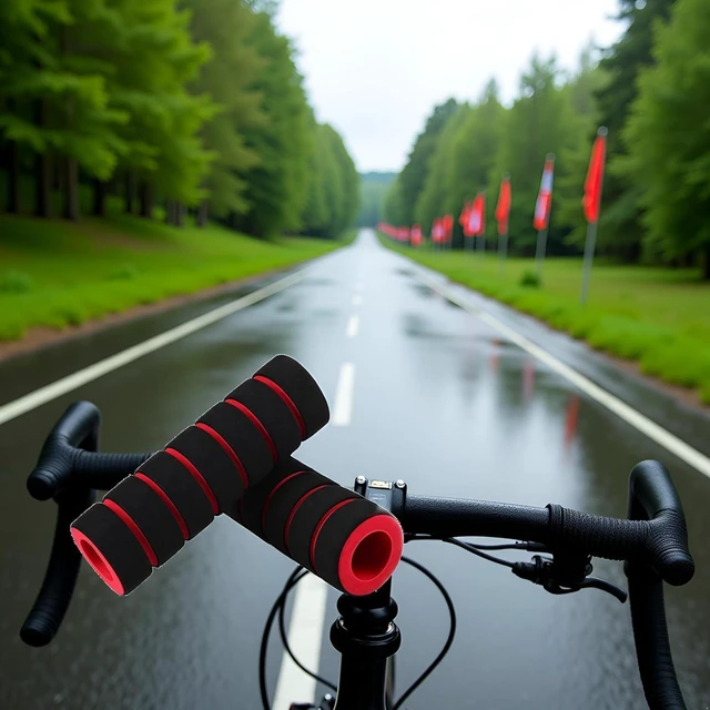 Alt view image 5 of 7 - Non-Slip Foam Handlebar Grips for Bicycle and Motorcycle ?Soft, Durable Sponge Grip Covers for Cycling, Road Racing, Brake Lever Protection ?Comfortable Handlebar Tapes