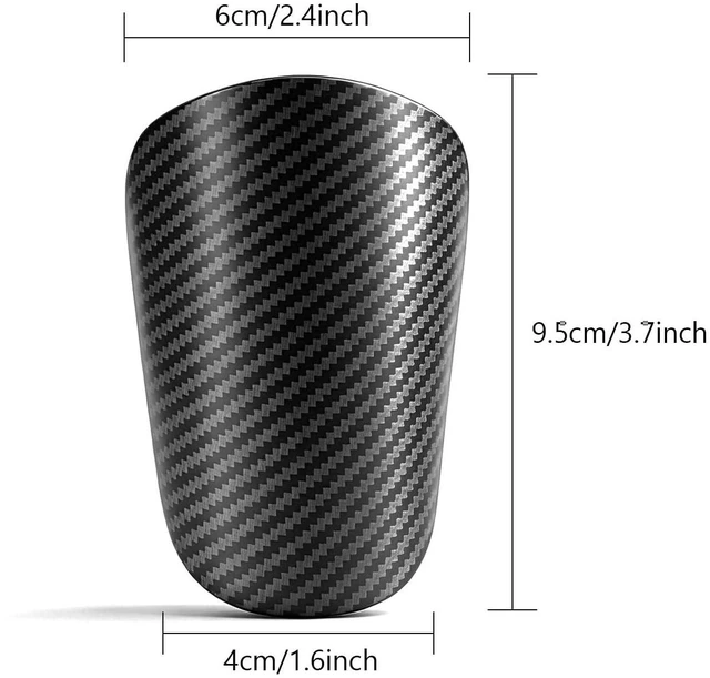 Alt view image 2 of 7 - Mini Soccer Shin Guards, Extra Mini Football Shin,Carbon Fiber Shin Pads Indoor Outdoor Football Soccer Training Protective Equipment for Men, Women, Youths (3.74" x 2.36")