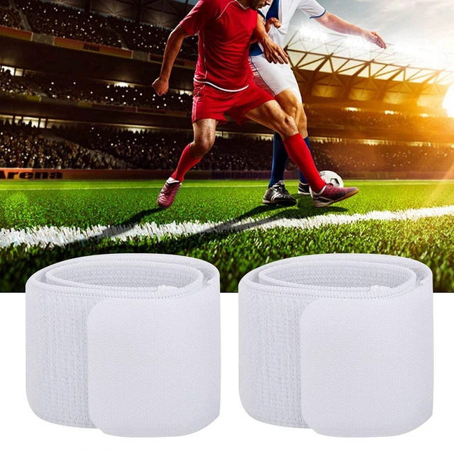 Alt view image 3 of 7 - Shin Guard Straps, Adjustable Elastic Shinguard Belt, Soccer Shin Guard Strap with Anti-Slip Design, Secure & Comfortable Shin for Sports, Defender for Football, MMA, Running