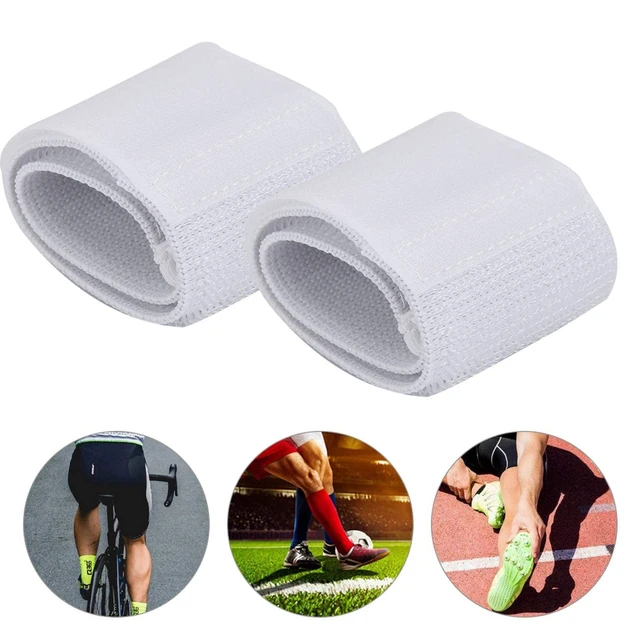 Alt view image 6 of 7 - Shin Guard Straps, Adjustable Elastic Shinguard Belt, Soccer Shin Guard Strap with Anti-Slip Design, Secure & Comfortable Shin for Sports, Defender for Football, MMA, Running