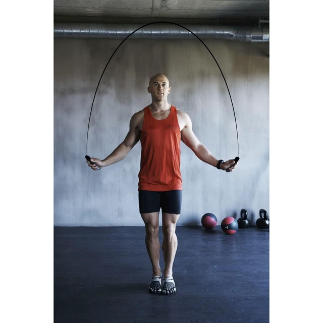 Alt view image 4 of 7 - Deluxe Speed Jump Rope with Precision Bearings and Foam Handles