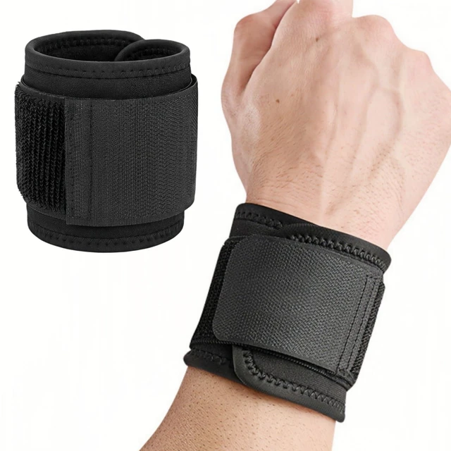 Main image of Adjustable Wrist Support Brace, Compression Wrist Wraps for Men & Women, Wrist Guard for Sports, Fitness, Weightlifting, Tendonitis, Carpal Tunnel Pain Relief, One Size Fits Most (1)
