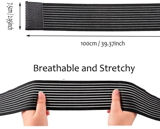 Alt view image 4 of 7 - High-Elastic Breathable Ankle Brace for Men and Women, Adjustable Compression Wrap for lantar Fasciitis, Tendinitis, Sprain, Swelling and Joint Pain, Ankle Support Suitable for Sports