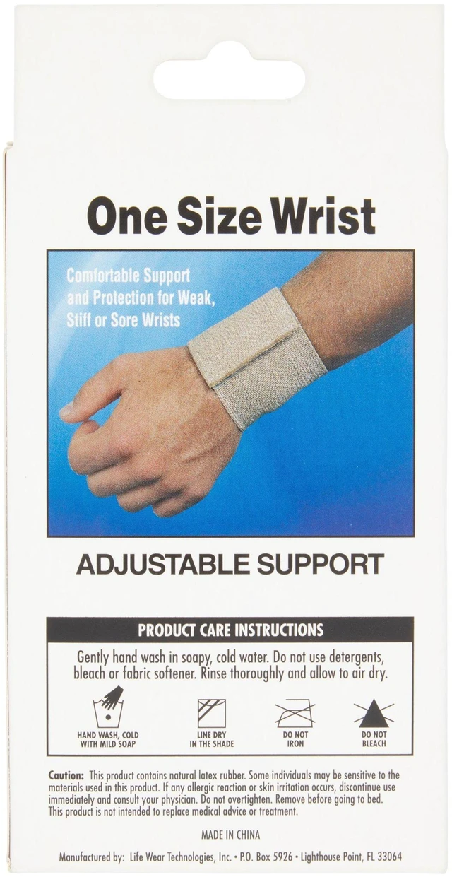 Alt view image 3 of 5 - Wrist Support Wrap- Elastic Support with Loop- Wrist Brace for Carpal Tunnel, Arthritis, Tendonitis, Exercise, Weight Lifting, Calisthenics and More- One Size