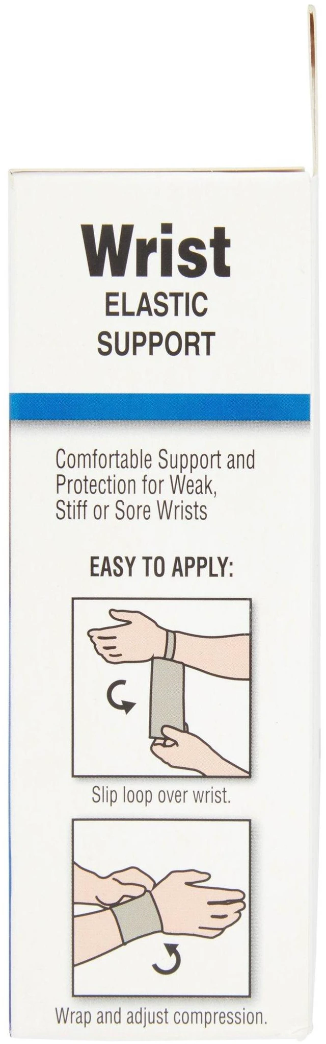 Alt view image 4 of 5 - Wrist Support Wrap- Elastic Support with Loop- Wrist Brace for Carpal Tunnel, Arthritis, Tendonitis, Exercise, Weight Lifting, Calisthenics and More- One Size