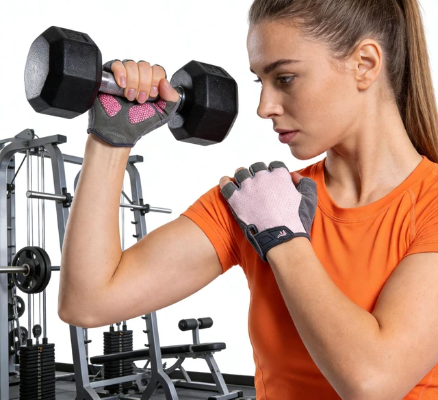 Alt view image 6 of 7 - Womens Workout-Cycling-Fingerless-Gloves Anti-Slip Breathable-Sport-Gloves | Unisex breathable mesh,padded palms adjustable wrist straps for cycling, gym training, climbing and outdoor sports