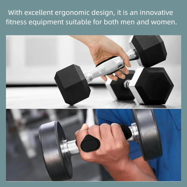Alt view image 2 of 6 - Anti-Slip Workout Grips - Ergonomic Rubber Hand Protector Gloves for Weight Lifting, Pull-Ups, Gym Training and Exercise, for Men and Women